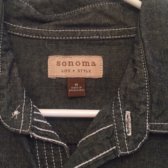 Sonoma Denim Long & Short Sleeve Button Down - Picture 4 of 6